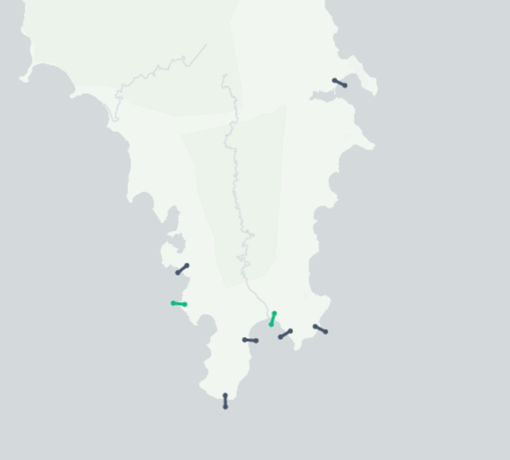 Shoreline transect monitoring